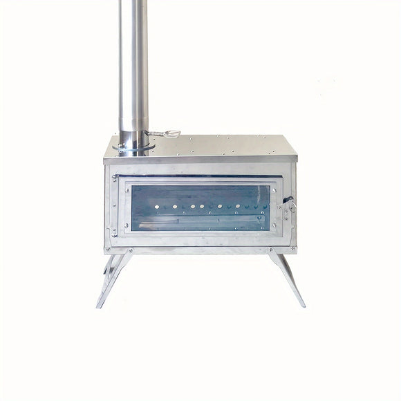 NNETM Camping Firewood Stainless Steel Stove Set