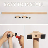 Solid Wood Balance Board Trainer for Core Strength & Stability