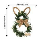 NNETM Spring Decor Easter Bunny-Themed Flower Wreath