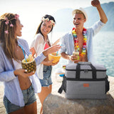 NNEOBA 32L Soft Cooler Bag with Hard Liner for Outdoor (Grey)
