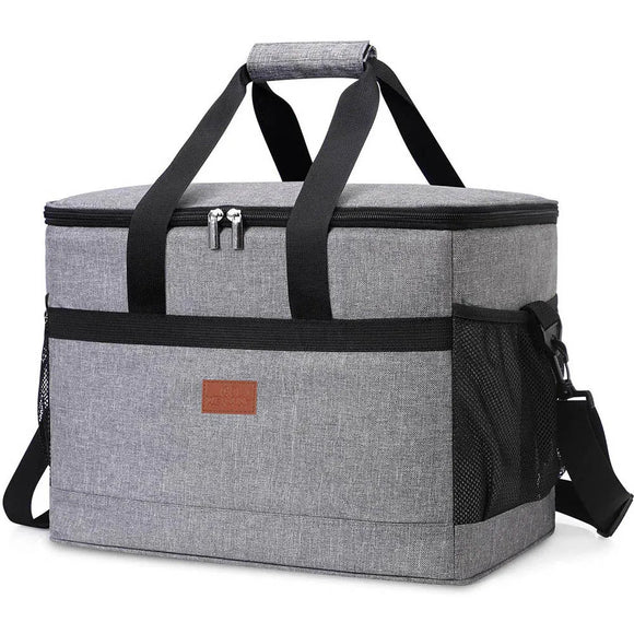 NNEOBA 32L Soft Cooler Bag with Hard Liner for Outdoor (Grey)