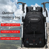 NNETM Rugged Explorer Waterproof Travel Backpack - Black