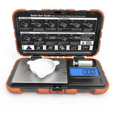 200g x 0.01g Digital Pocket Scale – Portable Electronic Jewelry Scale with 50g Calibration Weight