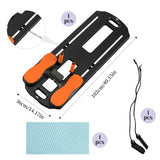 NNETM Abdominal Pilates Board Set with Resistance Bands