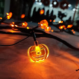 1pc 6 Ft 54 Lights 18 Pumpkin Acrylic Orange Light Pumpkin Vine Light Home Decoration Additions Vine String Lights Halloween Decorative Lights Decorative Atmosphere Simulation Branch Lights