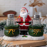 Festive Santa Claus Salt and Pepper Shaker Set Christmas Table Decor