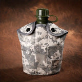 NNETM Tactical Camping Kettle: 3-in-1 Thermal Insulation, ACU Digital Camo, 1L Capacity