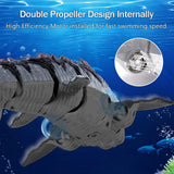 NNETM Remote Control Shark Dinosaur Pool Toy Black