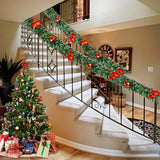 NNETM Enchanted Glow: Battery-Powered Artificial Christmas Garland Lights