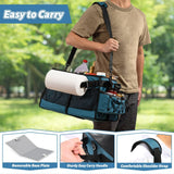 NNETM BBQ Grill Caddy with Paper Towel & Condiment Pocket