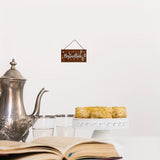 NNETM Wooden Ramadan Wreath Star-Themed Eid Decor Sign