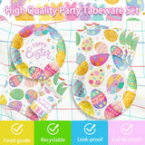 NNETM 140pcs Easter Party Supplies Set for 20 Guests