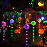 NNETM 6-Pack Color Changing Solar Lights – Horror Eyeball Stake Lights