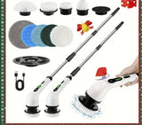 NNETM Electric Rotary Floor Scrubber with Replaceable Brush Heads