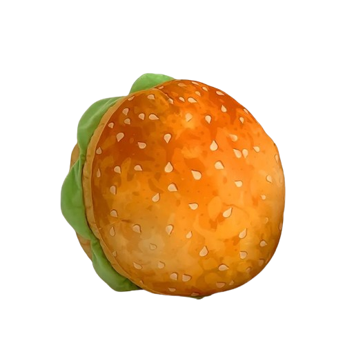 NNETM Delicious Burger Pillow Cushion