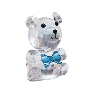 NNETM Crystal Bear with Glass Rose, Valentine's & Wedding Gift