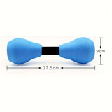NNETM 2pcs Aqua Fitness Barbell - Dual Use EVA Foam Dumbbells(Blue)
