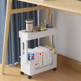 NNETM Wheeled Book Storage Rack Organizer (5-Tier)