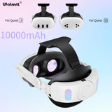 NNETM VR Head Strap with Battery 10000mAh RGB Fast Charging