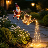 82CM Solar Santa Claus Kettle Light for Christmas