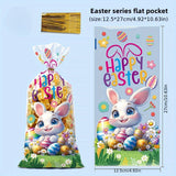 NNETM 50pcs Easter Rabbit Gift Packaging Bags