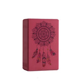 NNETM EVA Yoga Block Foam Brick Set for Gym Pilates (Burgundy)
