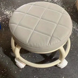 NNETM Step Up Your Decor Game with a Trendy Round Rolling Stool