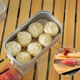 NNETM Aluminum Lunch Box Set with Cutting Board