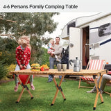 NNETM Wooden Charm Meets Outdoor Freedom in This Versatile Table