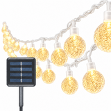 21.95M 200LED Crystal Globe Solar String Lights