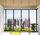 NNETM Wall Mount with Invisible Retractable Clothesline