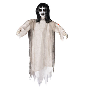 NNETM Hanging Halloween Decoration Female with Glowing Eyes