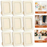 NNETM 40pcs 6" Unfinished Wooden Photo Frames – DIY Craft Picture Frames