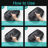 NNETM Electric Hand Massager with Heat & Compression(Black)