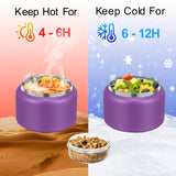 NNETM Thermal Jar Insulated Lunch Container Set (2-in-1)