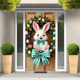 NNETM Easter Bunny Wreath Door Banner