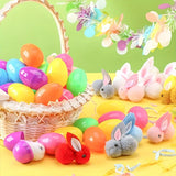 NNETM 32pcs Easter Eggs and Bunny Set Decorations