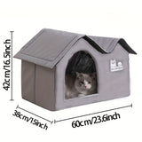 NNETM Cat Dog Bed House for All-Season Comfort Shelter
