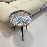 NNETM Round Serving Tray with Detachable Legs