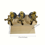 NNETM Three-Way Whiskey Decanter Tap Dispenser with Handle