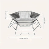 NNETM Hexagonal Stainless Steel Wood Stove