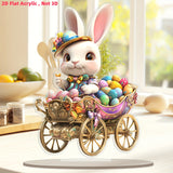 NNETM Easter Boho Bunny Acrylic Tabletop Decoration