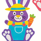 NNETM 10pcs Easter Bunny DIY Craft Kit Foam Decals