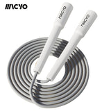 MACYO Lightweight Jump Rope - 5mm Matte PVC, Adjustable Tangle-Free & Kink-Free, Speed Rope for Men & Women, Home Fitness Cardio Workouts & Endurance Training, Black, Durable & Comfortable Grip, Home Workout Equipment | Sleek Black Rope | Smooth Texture R
