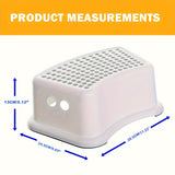 NNETM Kids Step Stool Anti-Slip Plastic for Bathroom Use