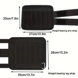 NNETM 4pcs Adjustable Ankle & Wrist Weight Straps – Fitness Weight Wraps