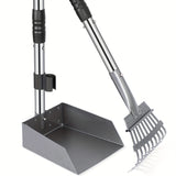 NNETM Dog Pooper Stainless Steel Scooper Set