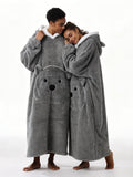 NNETM Oversized Christmas Bear Blanket Hoodie