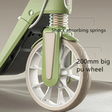 NNETM Adult Scooter PU Wheels Suspension Brake