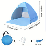NNETM Portable Waterproof Beach Tent with Sunshade